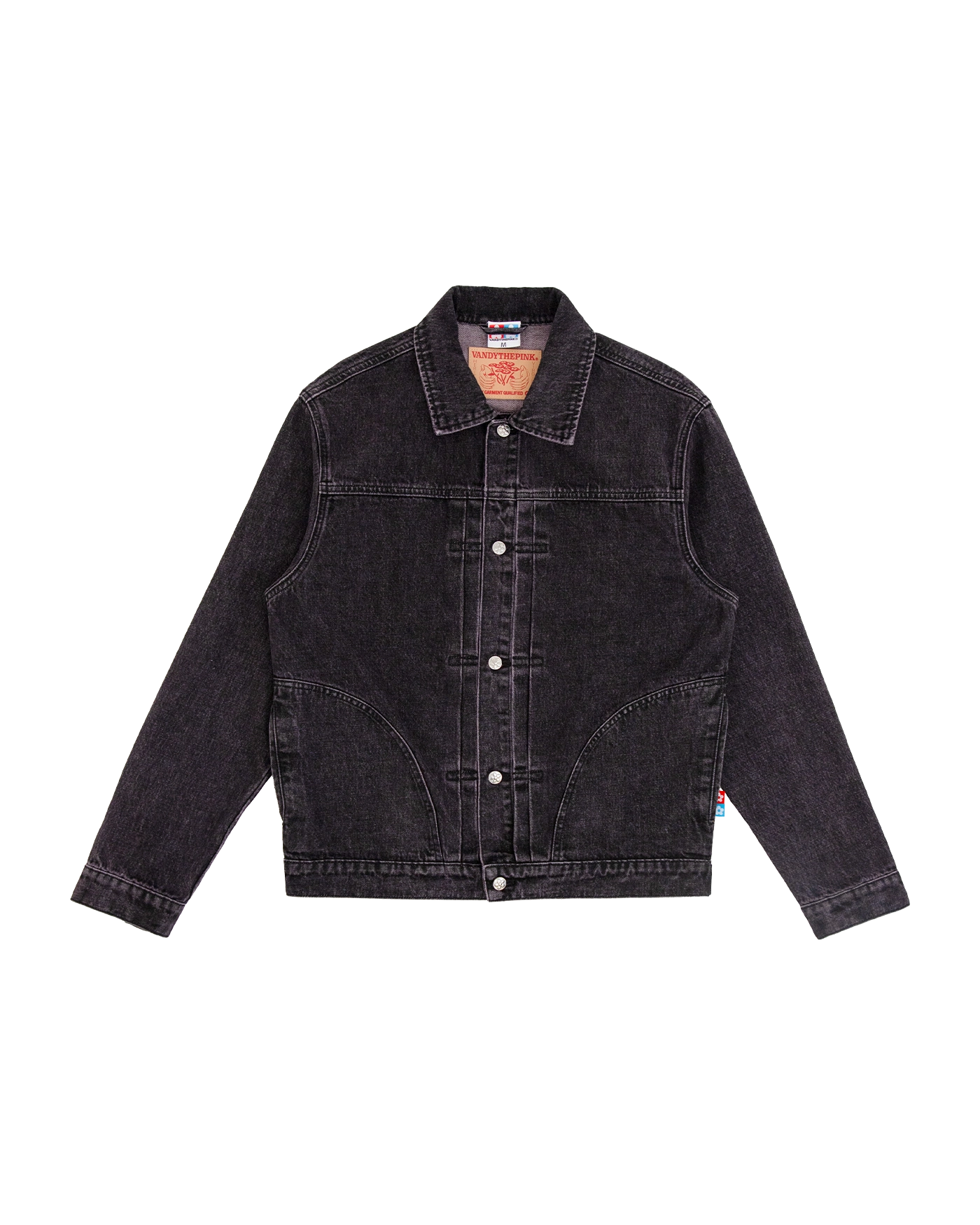 VANDY THE PINK GRAFFITI DENIM JACKET